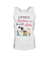 Happiness Is Reading Your Favorite Books (Front) Unisex Tank tile