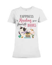 Happiness Is Reading Your Favorite Books (Front) Premium Fit Ladies Tee tile