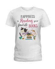 Happiness Is Reading Your Favorite Books (Front) Ladies T-Shirt tile