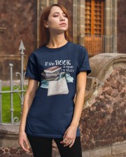 If The Book Is Open I'm Busy (Front) Classic T-Shirt apparel-classic-tshirt-lifestyle-06