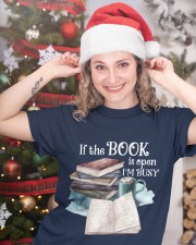 If The Book Is Open I'm Busy (Front) Classic T-Shirt custom-t-shirts-classic-lifestyle-front-331