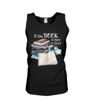 If The Book Is Open I'm Busy (Front) Unisex Tank tile