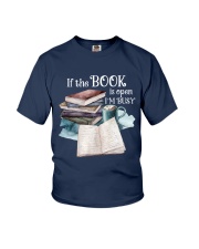 If The Book Is Open I'm Busy (Front) Youth T-Shirt tile