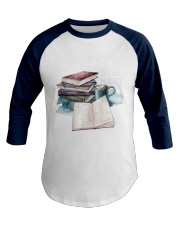 If The Book Is Open I'm Busy (Front) Baseball Tee tile