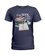 If The Book Is Open I'm Busy (Front) Ladies T-Shirt tile