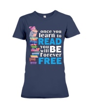 Once You Learn To Read (Front) Premium Fit Ladies Tee tile