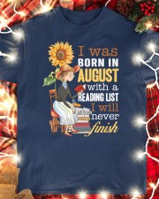 I Was Born In August With A Reading List I Will Never Finish (Front) Classic T-Shirt custom-t-shirts-classic-lifestyle-front-354