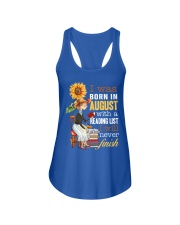 I Was Born In August With A Reading List I Will Never Finish (Front) Ladies Flowy Tank tile