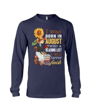 I Was Born In August With A Reading List I Will Never Finish (Front) Long Sleeve Tee tile