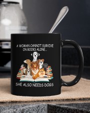 A Woman Cannot Survive On Books Alone She Also Needs Dogs Mug ceramic-mug-lifestyle-55