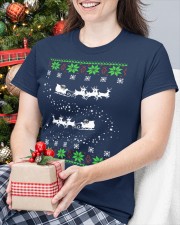 Merry Christmas Books's Reindeer (Front) Classic T-Shirt custom-t-shirts-classic-lifestyle-front-339