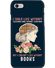 I Couldn't Live Without Books (Front) Phone Case tile