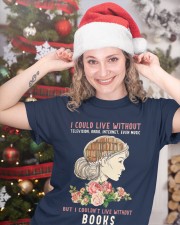 I Couldn't Live Without Books (Front) Classic T-Shirt custom-t-shirts-classic-lifestyle-front-331
