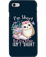 I'm Short But My Brain Isn't Short (Front) Phone Case tile