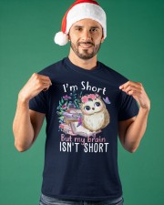 I'm Short But My Brain Isn't Short (Front) Classic T-Shirt apparel-classic-tshirt-lifestyle-front-85