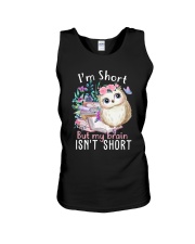 I'm Short But My Brain Isn't Short (Front) Unisex Tank tile