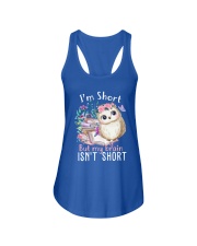 I'm Short But My Brain Isn't Short (Front) Ladies Flowy Tank tile