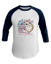 I'm Short But My Brain Isn't Short (Front) Baseball Tee tile