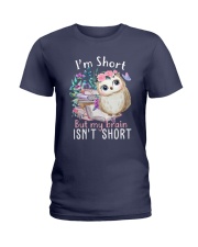 I'm Short But My Brain Isn't Short (Front) Ladies T-Shirt tile