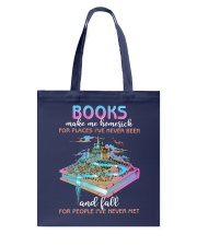 Books Make Me Homesick (Front) Tote Bag tile