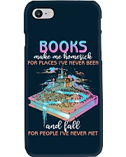 Books Make Me Homesick (Front) Phone Case tile