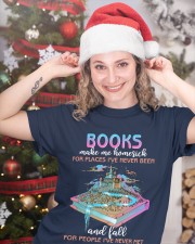 Books Make Me Homesick (Front) Classic T-Shirt custom-t-shirts-classic-lifestyle-front-331