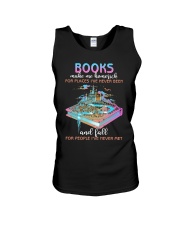Books Make Me Homesick (Front) Unisex Tank tile