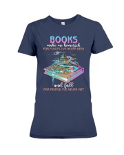 Books Make Me Homesick (Front) Premium Fit Ladies Tee tile