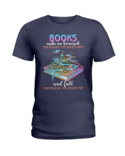Books Make Me Homesick (Front) Ladies T-Shirt tile