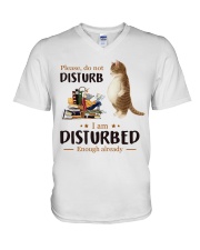 Please, Do Not Disturb - I am Disturbed Enough Already (Front) V-Neck T-Shirt tile