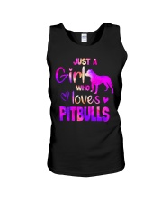 Girl Loves Pitbull Unisex Tank thumbnail