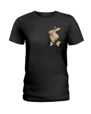 Rabbit Pocket Ladies T-Shirt thumbnail