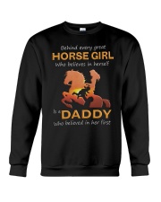Behind Every Horse Girl Gift For Daddy Crewneck Sweatshirt thumbnail