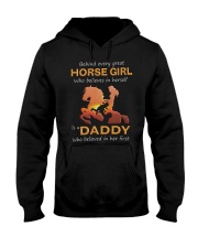 Behind Every Horse Girl Gift For Daddy Hooded Sweatshirt thumbnail