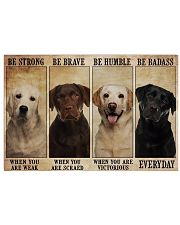 Labrador Badass 17x11 Poster front