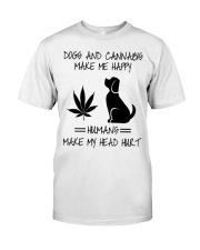 Dogs And Cannabis Happy Classic T-Shirt thumbnail
