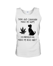 Dogs And Cannabis Happy Unisex Tank thumbnail