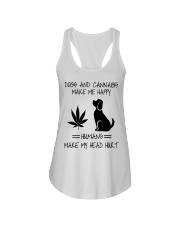 Dogs And Cannabis Happy Ladies Flowy Tank thumbnail