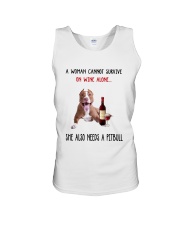 Woman Needs A Pitbull Unisex Tank thumbnail