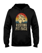 Pitbull Resting Face Hooded Sweatshirt thumbnail