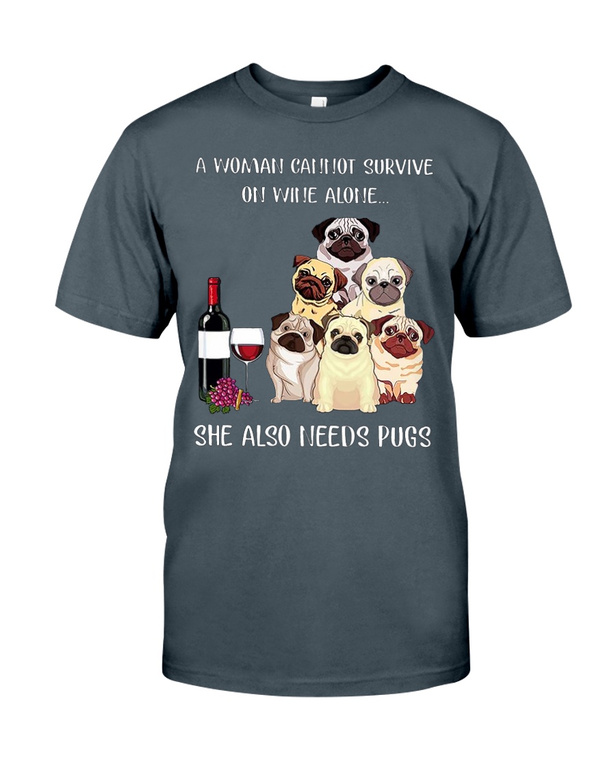 Woman Need Pugs Classic T-Shirt