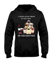 Woman Need Pugs Hooded Sweatshirt thumbnail