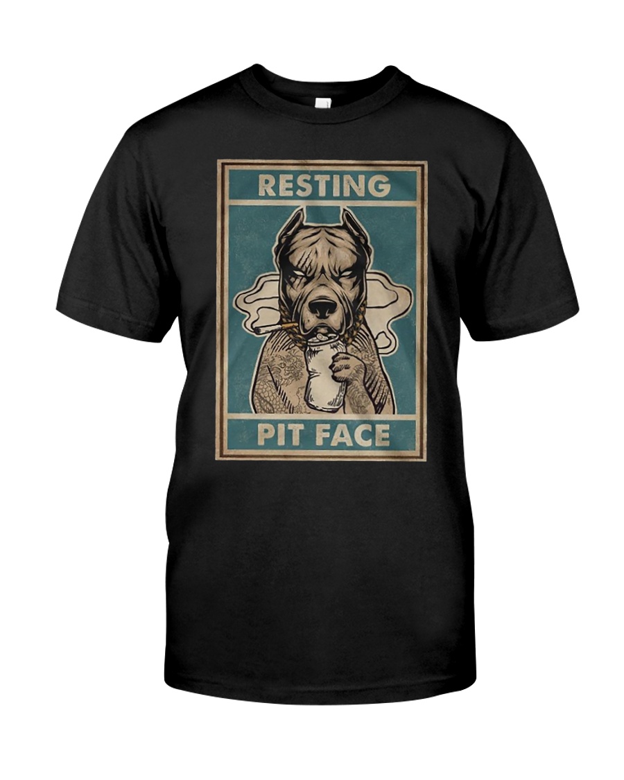 Pitbull Resting Classic T-Shirt