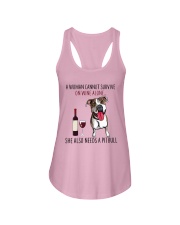 Woman Needs Pitbull Ladies Flowy Tank thumbnail
