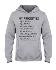 Chihuahua My Priorities Hooded Sweatshirt thumbnail
