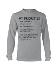 Chihuahua My Priorities Long Sleeve Tee thumbnail