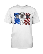 Pugs Flag Classic T-Shirt front