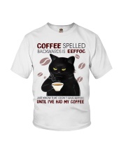 Cat Coffee Eeffoc Youth T-Shirt tile