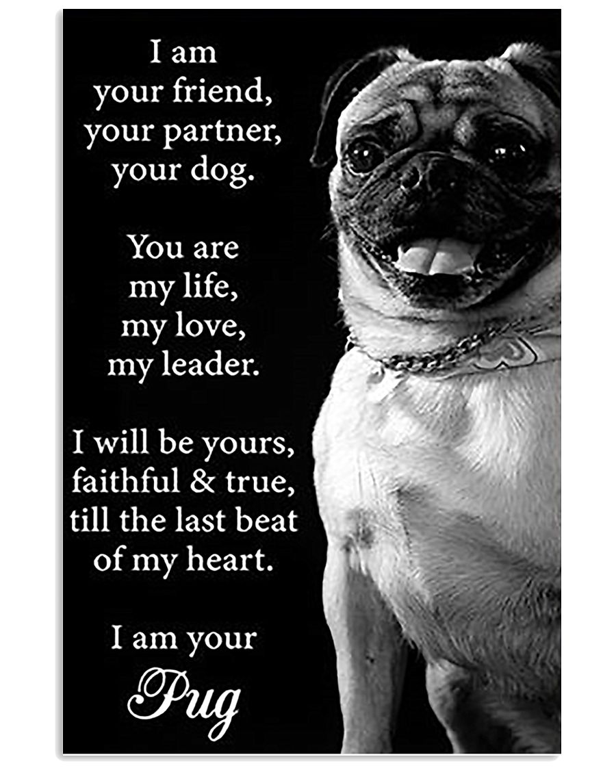 Pug Friend Poster 11x17 Poster