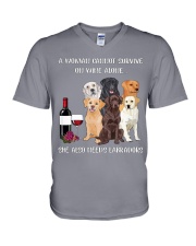 Woman Needs Labradors V-Neck T-Shirt thumbnail